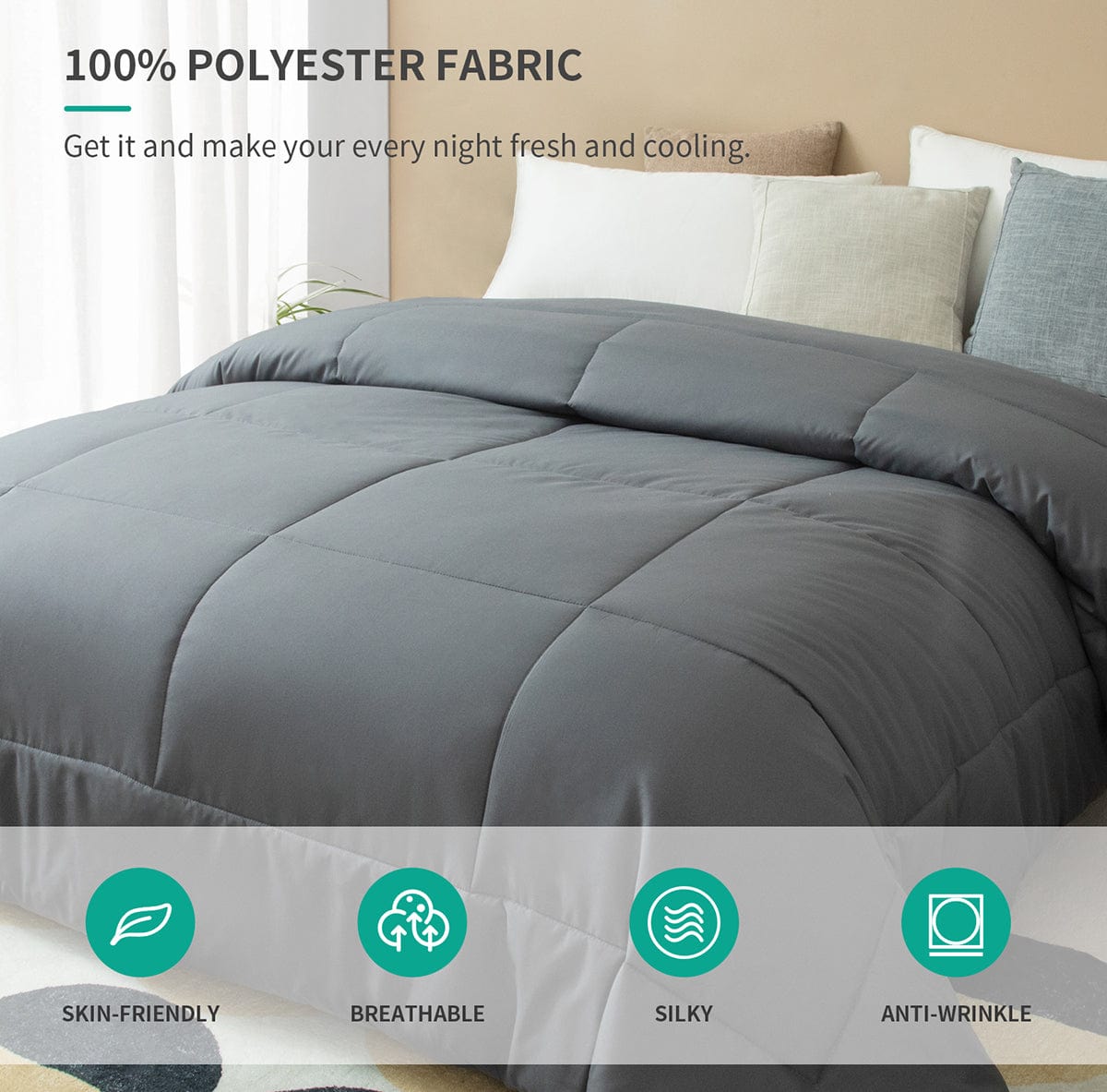 Feather Fabric Comforter