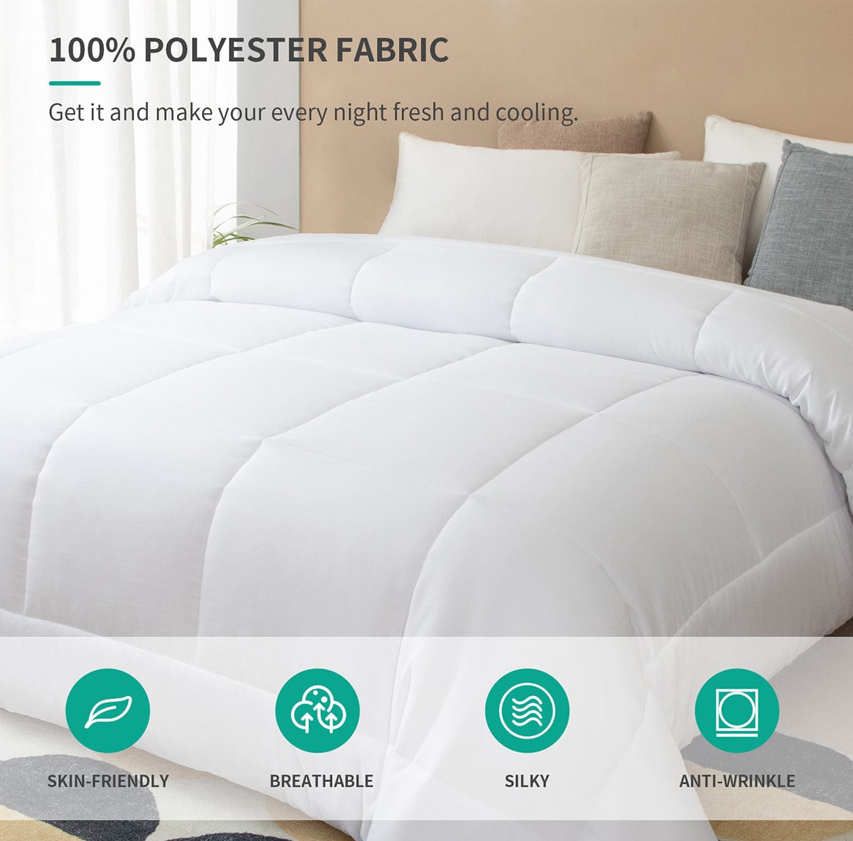 Feather Fabric Comforter