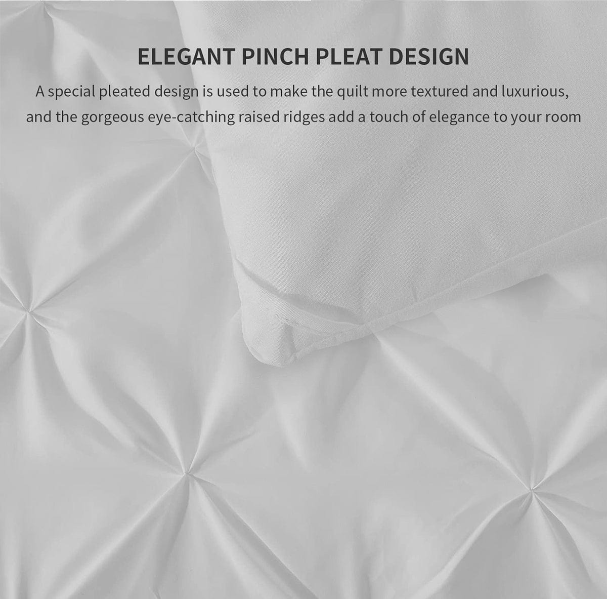 Pinch Pleat  Comforter Set